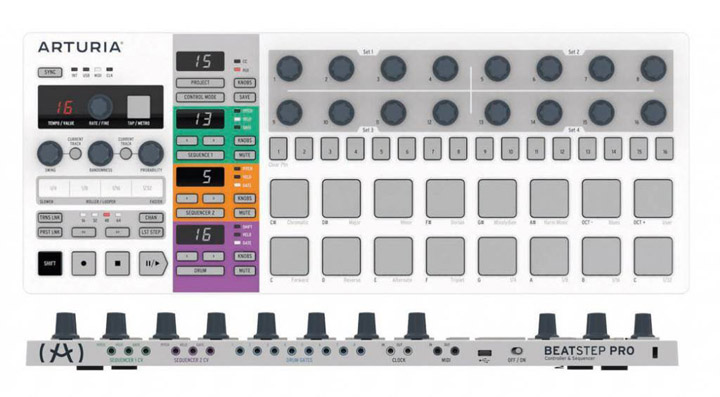 Arturia BeatStep Pro MIDI and CV/Gate Drum Sequencer