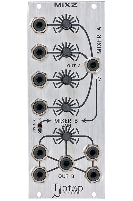 Tiptop Audio MixZ Low Noise Dual Mixer Eurorack Module
