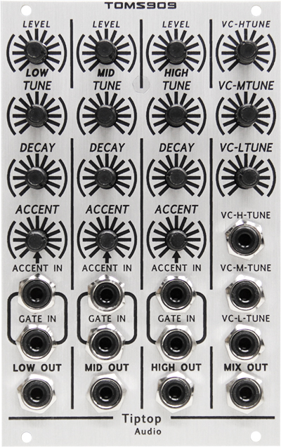Tiptop Audio TOMS909 Toms Eurorack Drum Module (White)