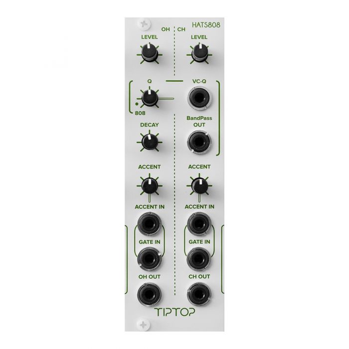 Tiptop Audio HATS808 Hi Hat Eurorack Drum Module (White)