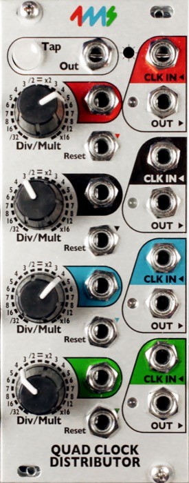 4ms Quad Clock Distributor Eurorack Module (QCD)