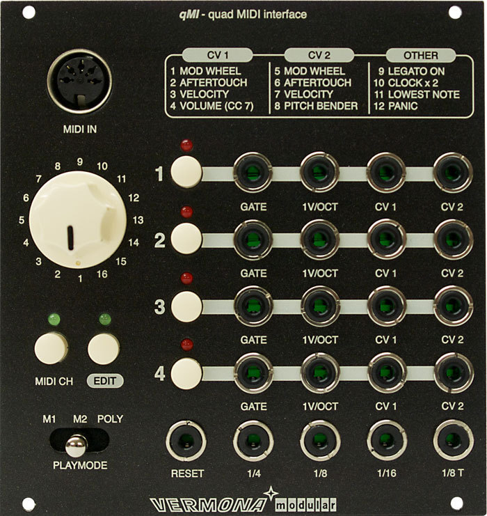 Vermona qMI 2 Eurorack MIDI Module