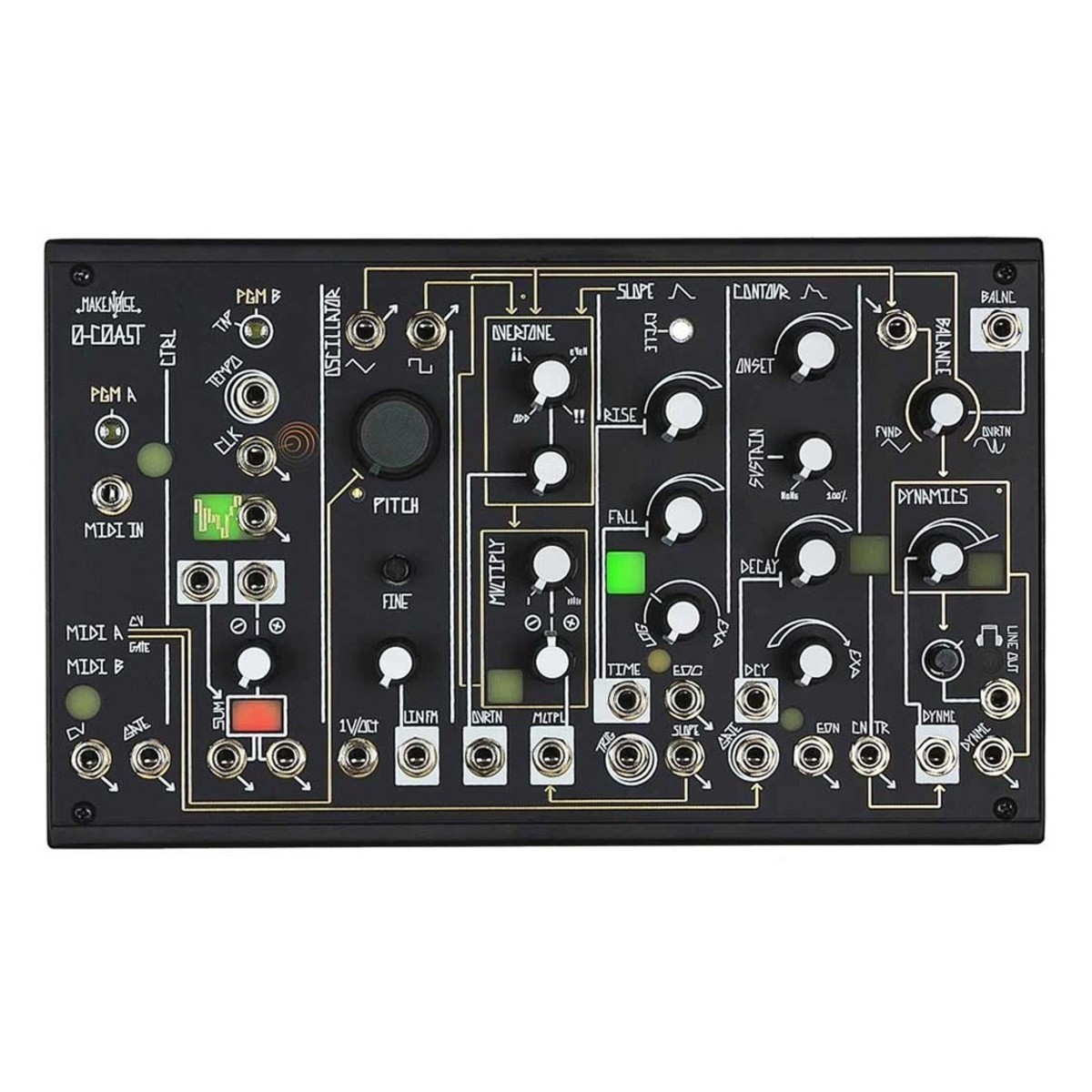 鍵盤楽器 0-coast make noise Make Noise 0-Coast Desktop Semi-Modular Analog Synth - Elevator Sound
