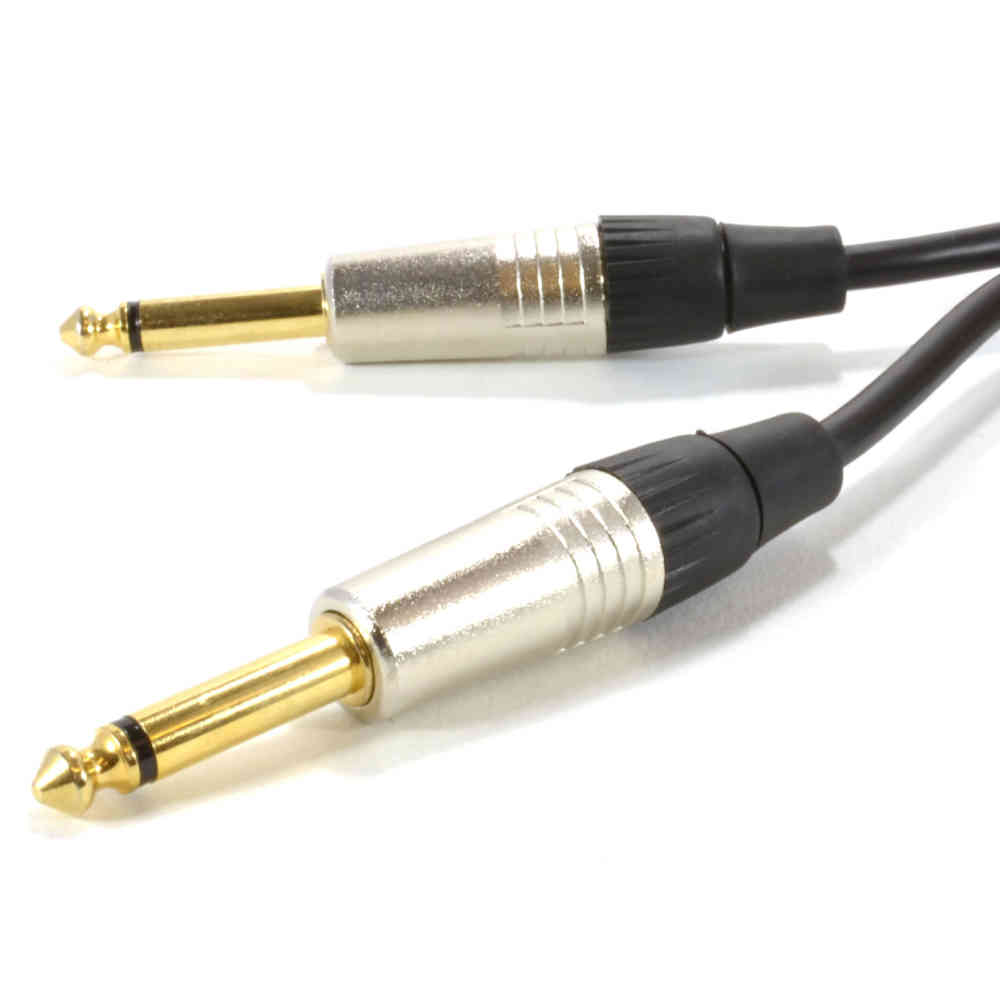 Cable – Premium 6.35mm TS Jack Plug – 6.35mm TS Jack Plug (1m)