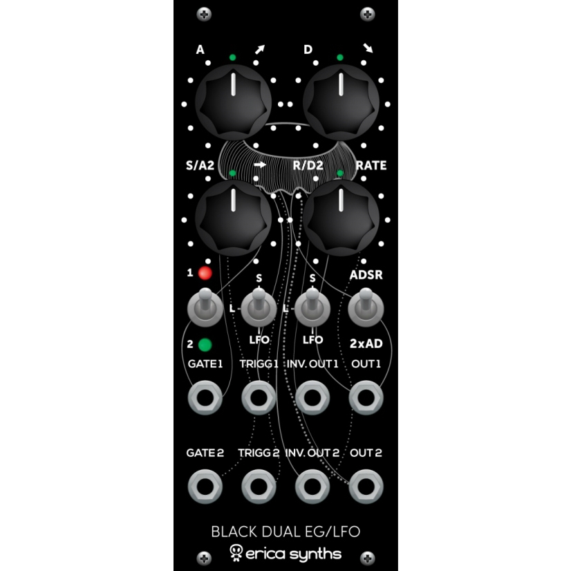 Erica Synths Black Dual EG/LFO Eurorack Module