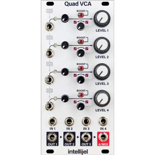intellijel Quad VCA モジュール Intellijel Quad VCA Eurorack Module - Elevator Sound