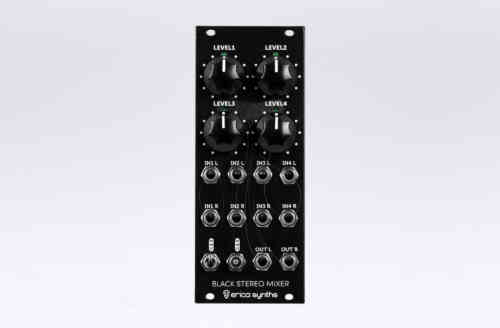 Erica Synths Black Stereo Mixer Eurorack Module V3