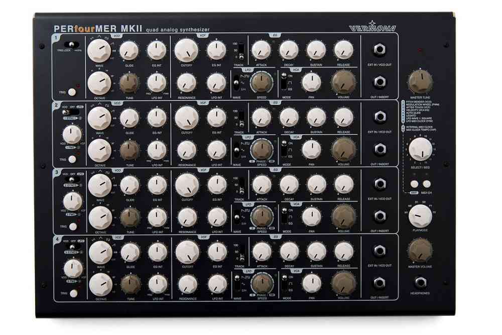 Vermona PERfourMER MKII Quad Analog Synthesizer (MIDI Only)