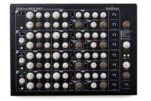 Vermona PERfourMER MKII Quad Analog Synthesizer + Rack Ears + Wooden Side Panels (MIDI Only)
