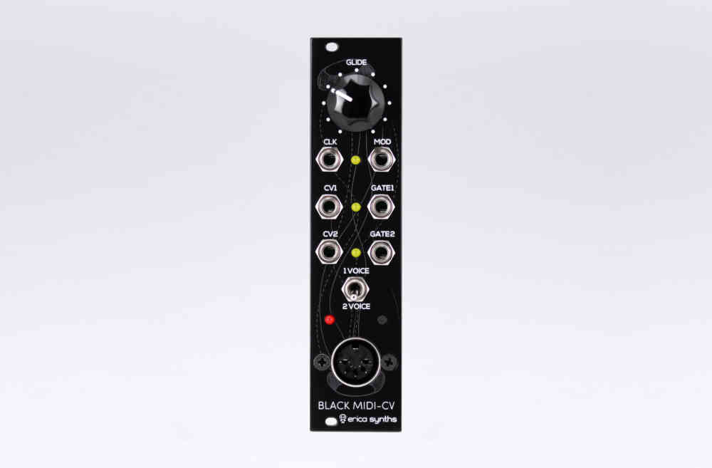 Erica Synths Black MIDI to CV/Gate Eurorack Module (V2)