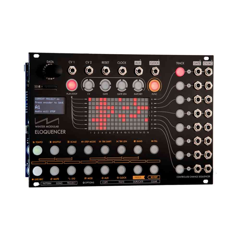 Winter Modular Eloquencer Eurorack Sequencer Module (Black)