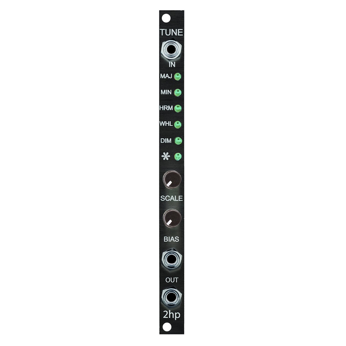 2hp Tune Eurorack Quantizer Module (Black) Elevator Sound