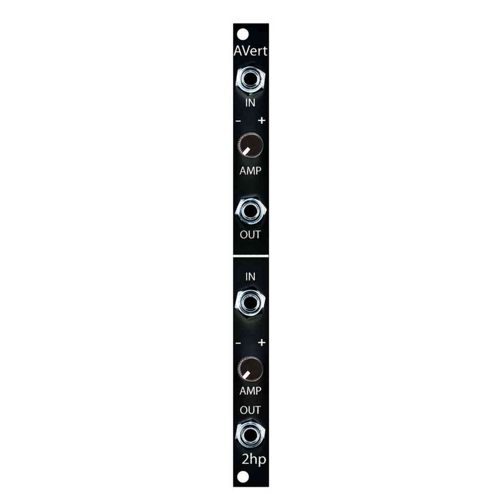 2hp AVert Eurorack Dual Attenuverter Module (Black)