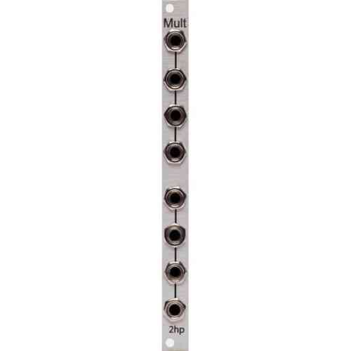 2hp Mult Eurorack Module (Silver)