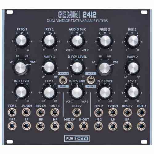 AJH Synth Gemini 2412 Eurorack Dual Filter Module (SEM) (Black)