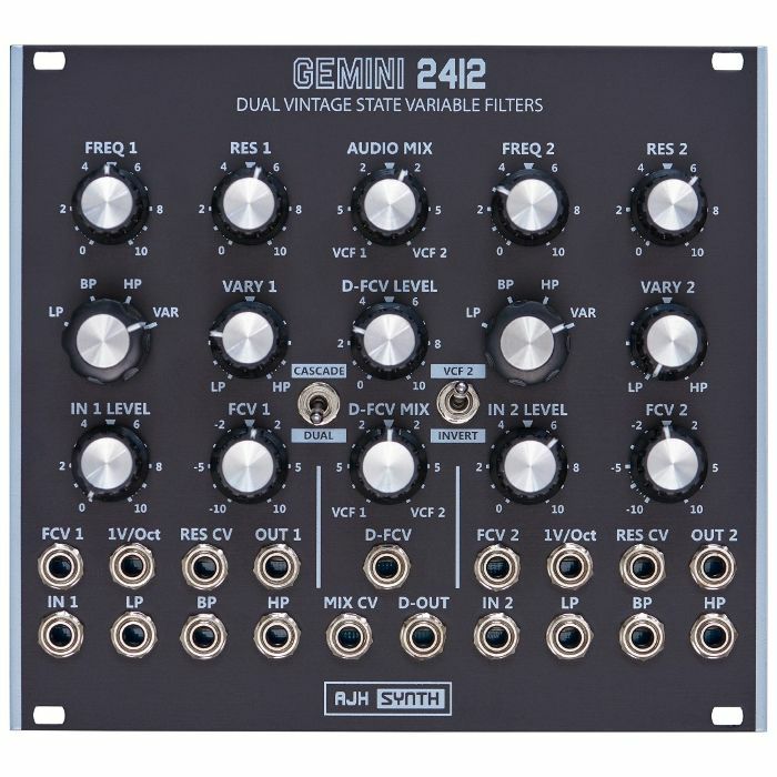 AJH Synth Gemini 2412 Eurorack Dual Filter Module (SEM) (Black)