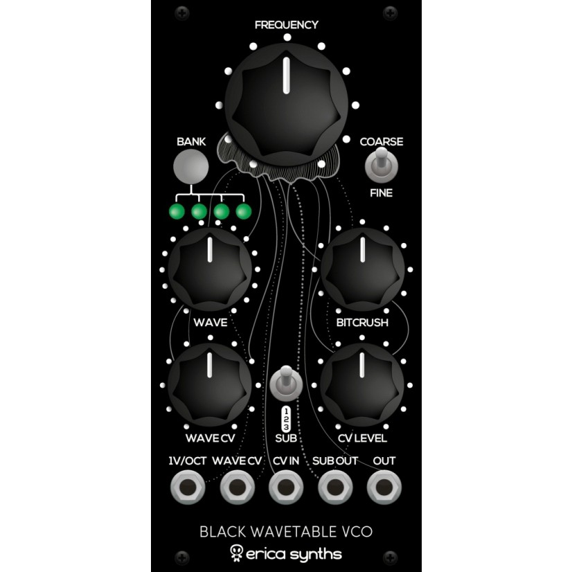 Erica Synths Black Wavetable Eurorack VCO Module