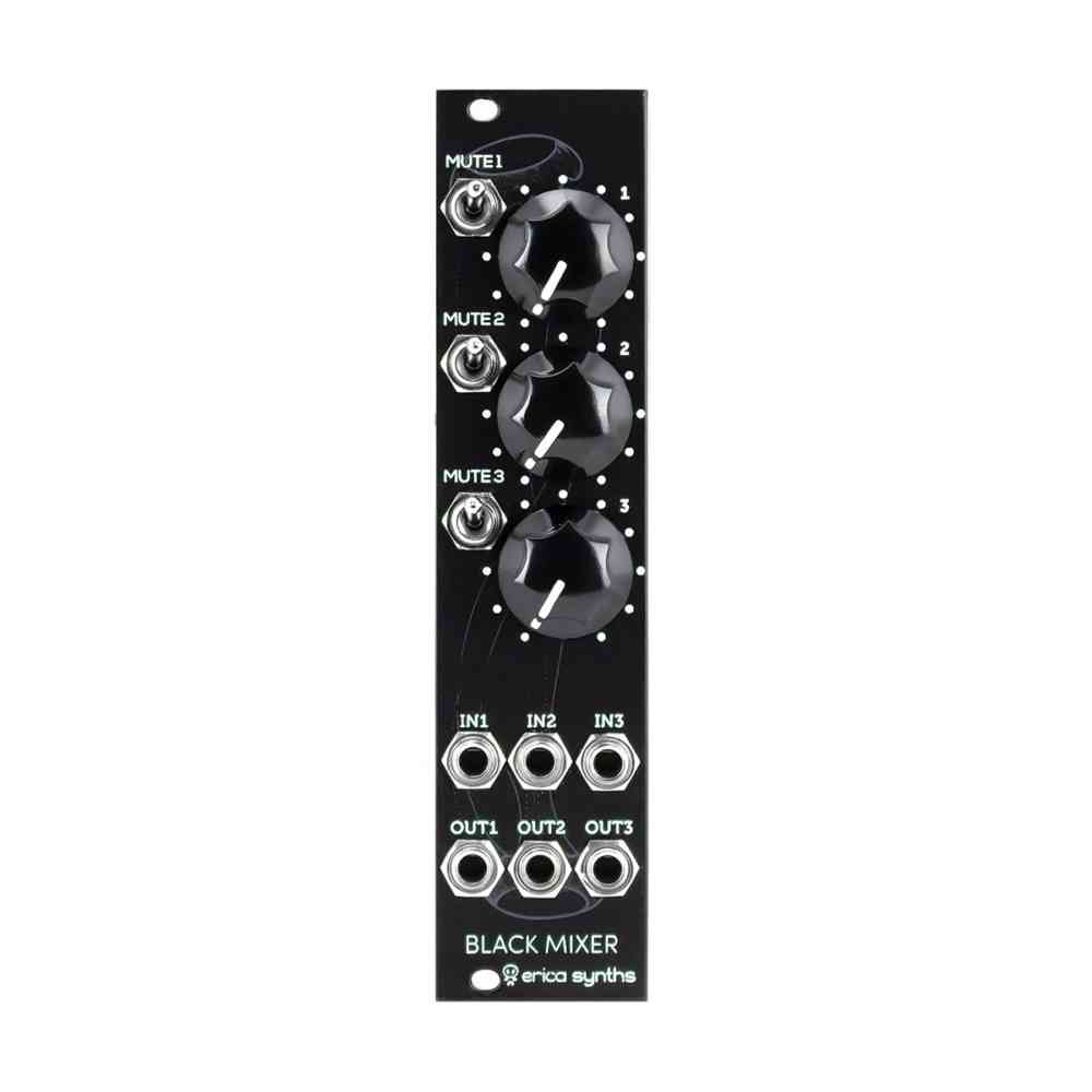 Erica Synths Black Mute Mixer Eurorack Module