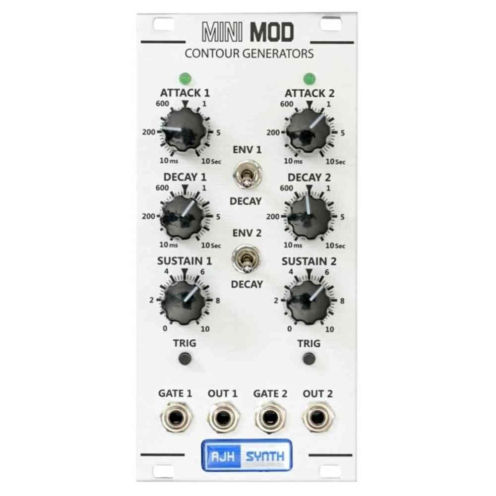 AJH Synth MiniMod Dual Contour Eurorack Module (Silver)