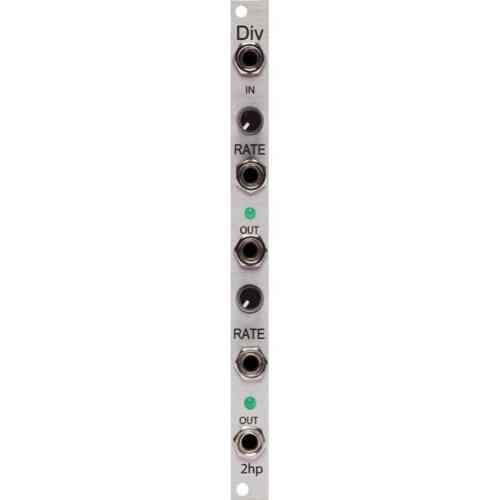 2hp Div Eurorack Clock Divider/Multiplier Module (Silver)