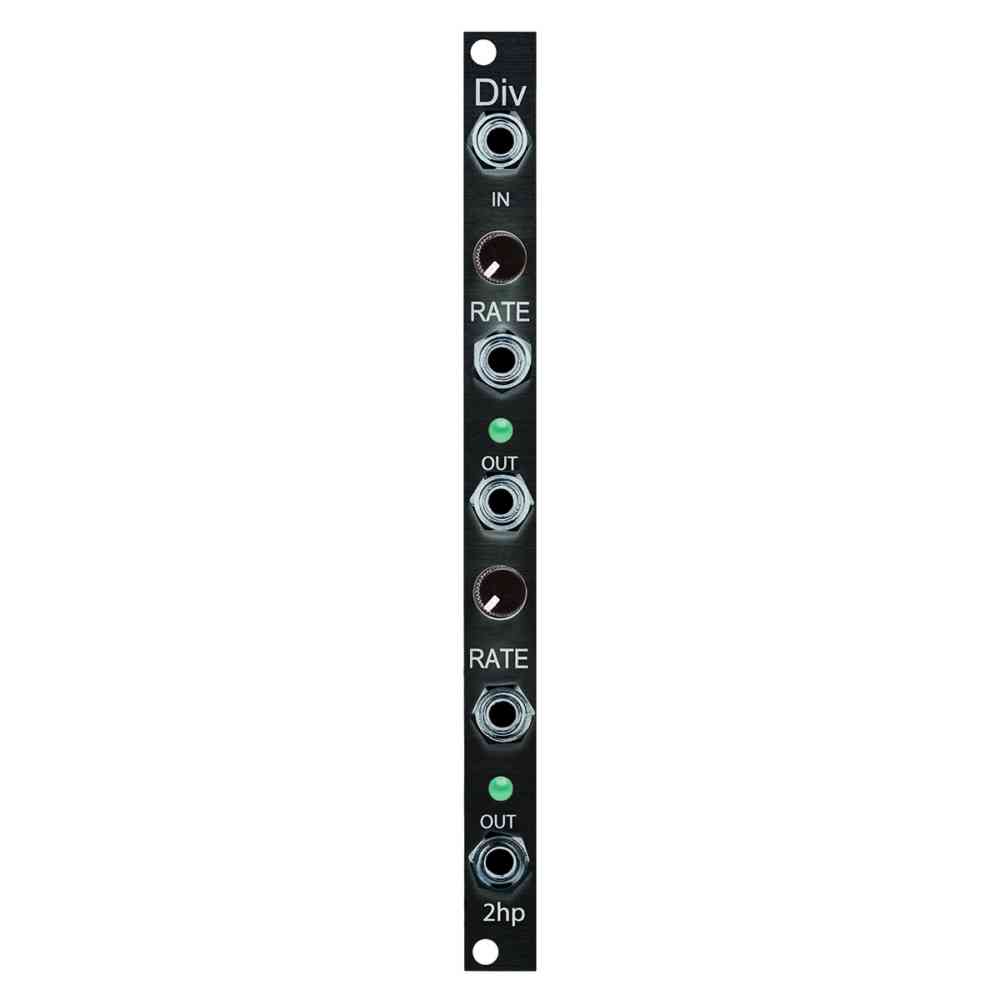 2hp Div Eurorack Clock Divider/Multiplier Module (Black)