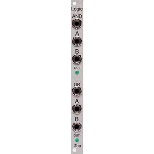2hp Logic Eurorack AND/OR Module (Silver)