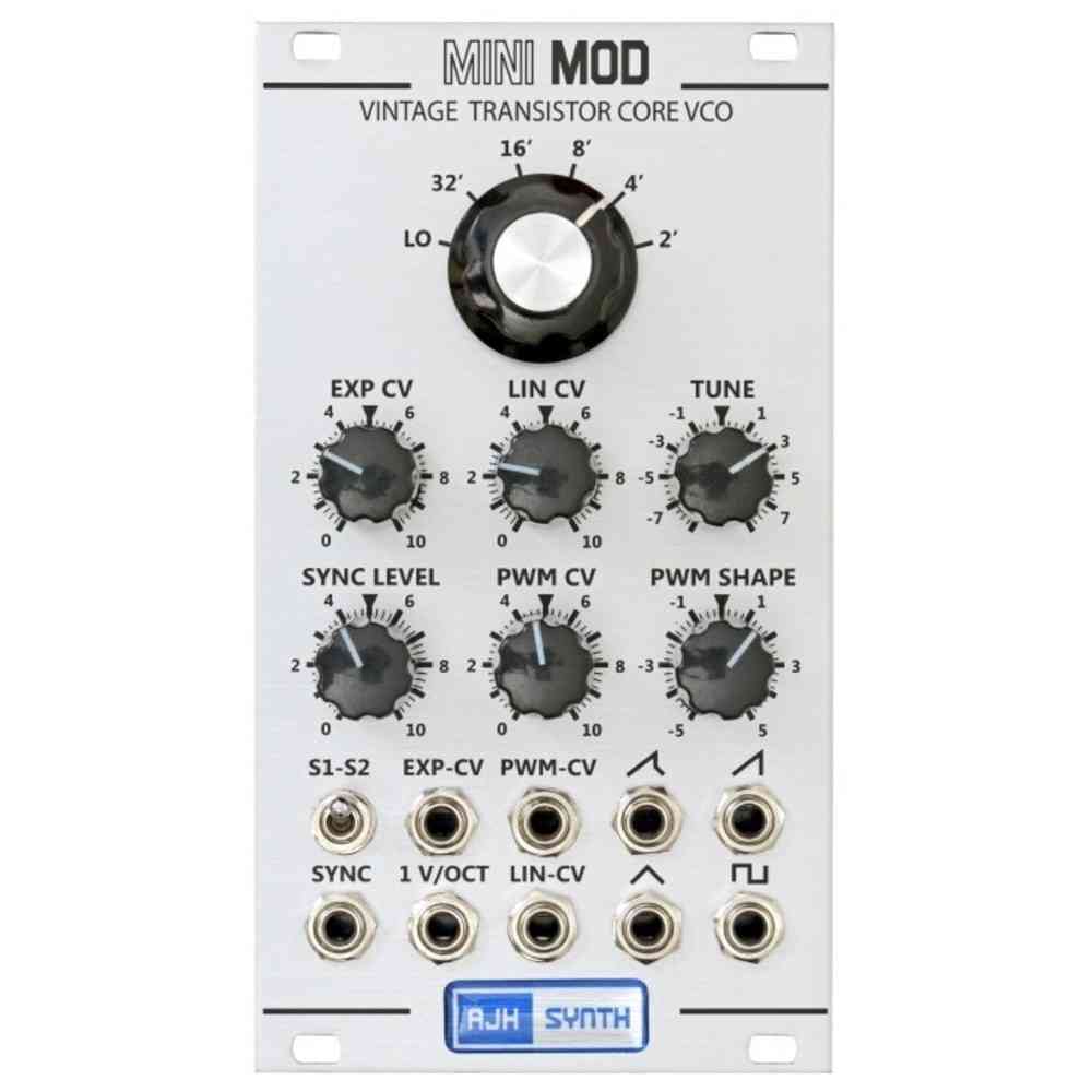 AJH Synth MiniMod VCO Eurorack Module (Silver)