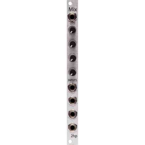 2hp Mix Eurorack Audio Mixer Module (Silver)