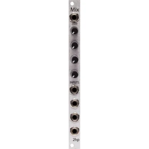 2hp Mix Eurorack Audio Mixer Module (Silver)