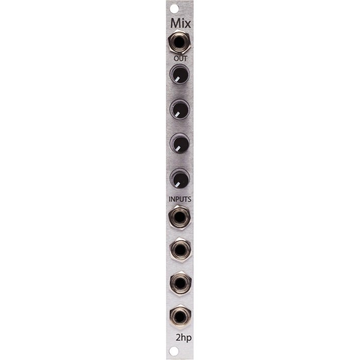 2hp Mix Eurorack Audio Mixer Module (Silver)