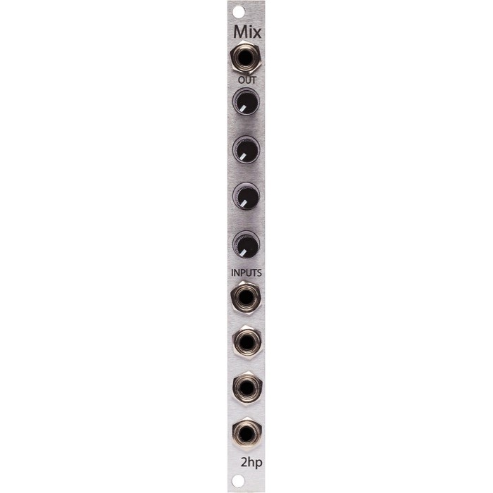 2hp Mix Eurorack Audio Mixer Module (Silver)