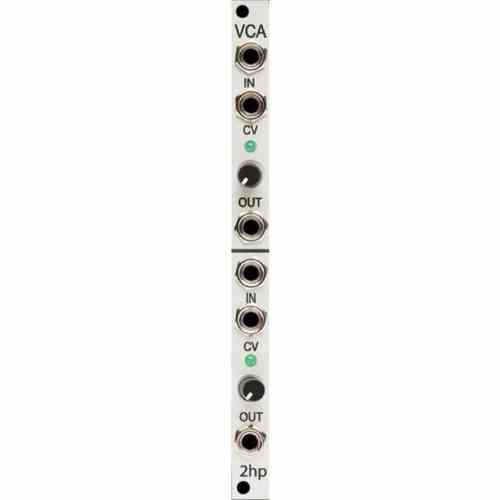 2hp VCA Eurorack Module (Silver)