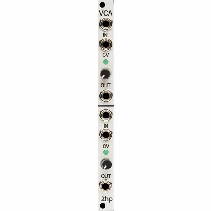 2hp VCA Eurorack Module (Silver)