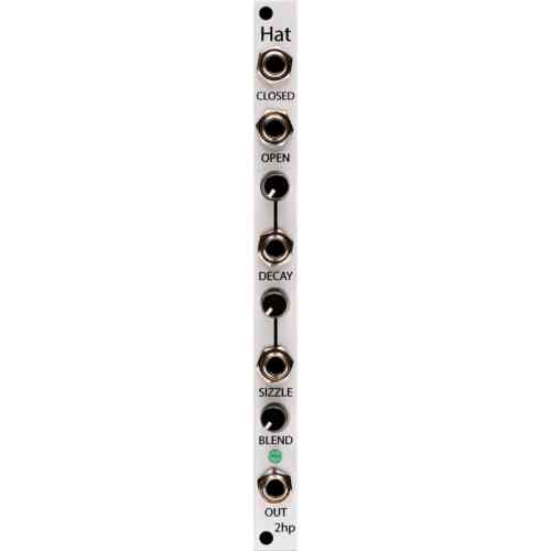 2hp Hat Eurorack Drum Module (Silver)