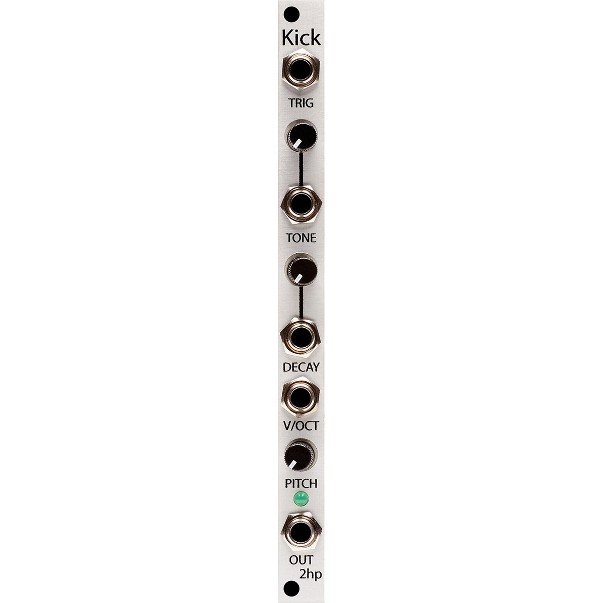 2HPのキックモジュール – 2hp kick module eurorack 2hp Kick Eurorack Drum Module (Silver) - Elevator Sound