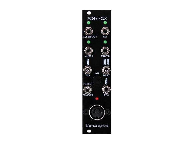 Erica Synths MIDI to Clock Eurorack Module V2