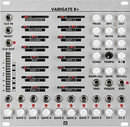 Malekko Varigate 8+ Eurorack Sequencer Module (Silver)