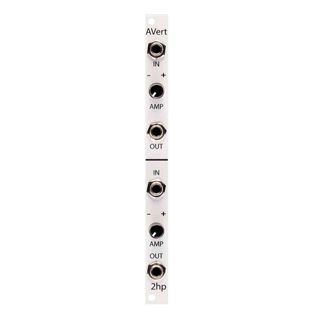 2hp AVert Eurorack Dual Attenuverter Module (Silver)