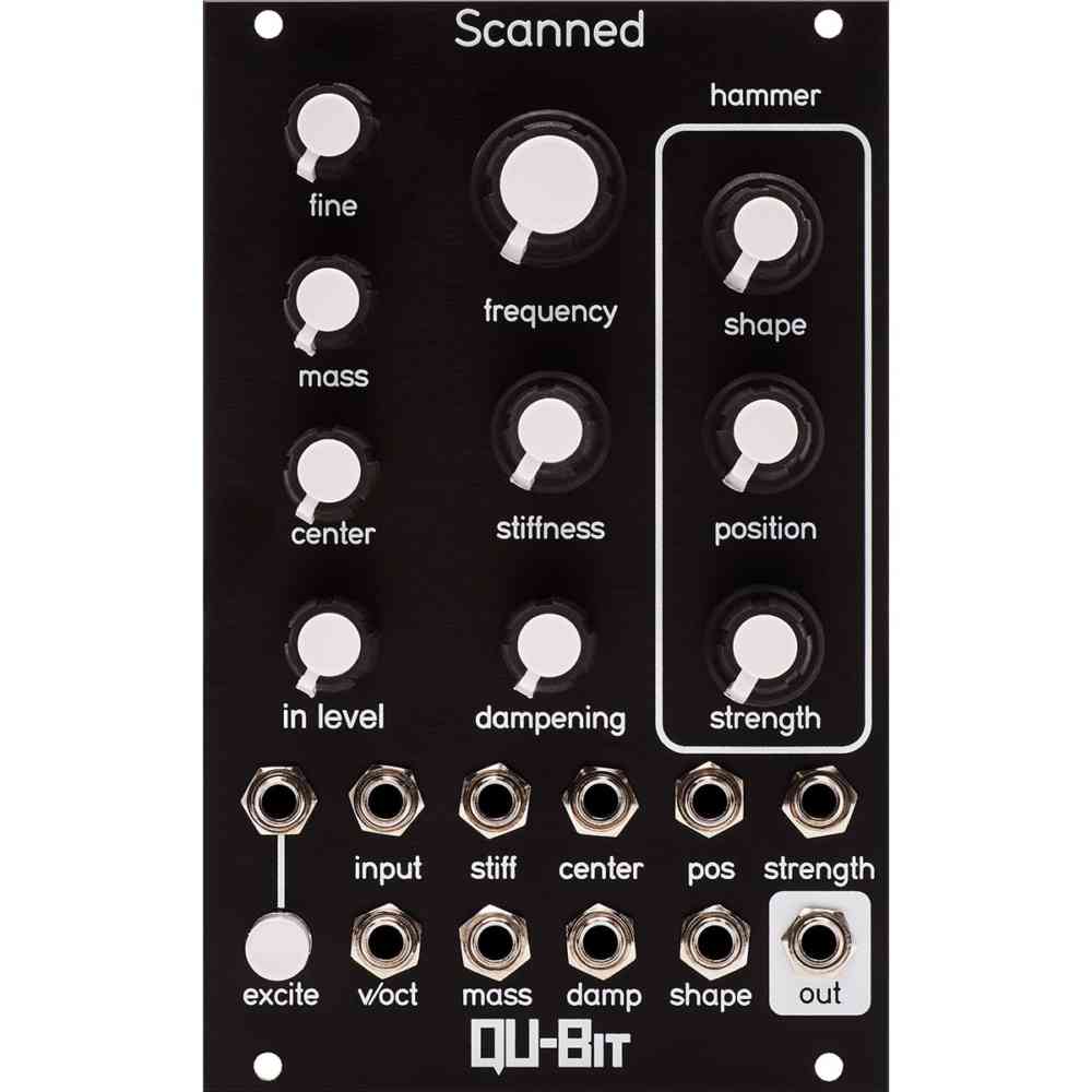 Qu-Bit Electronix Scanned Eurorack Wavetable VCO Module (Black)