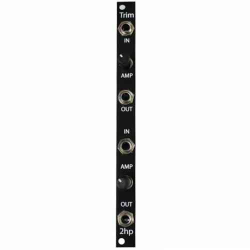 2hp Trim Eurorack Attenuator Module (Black)