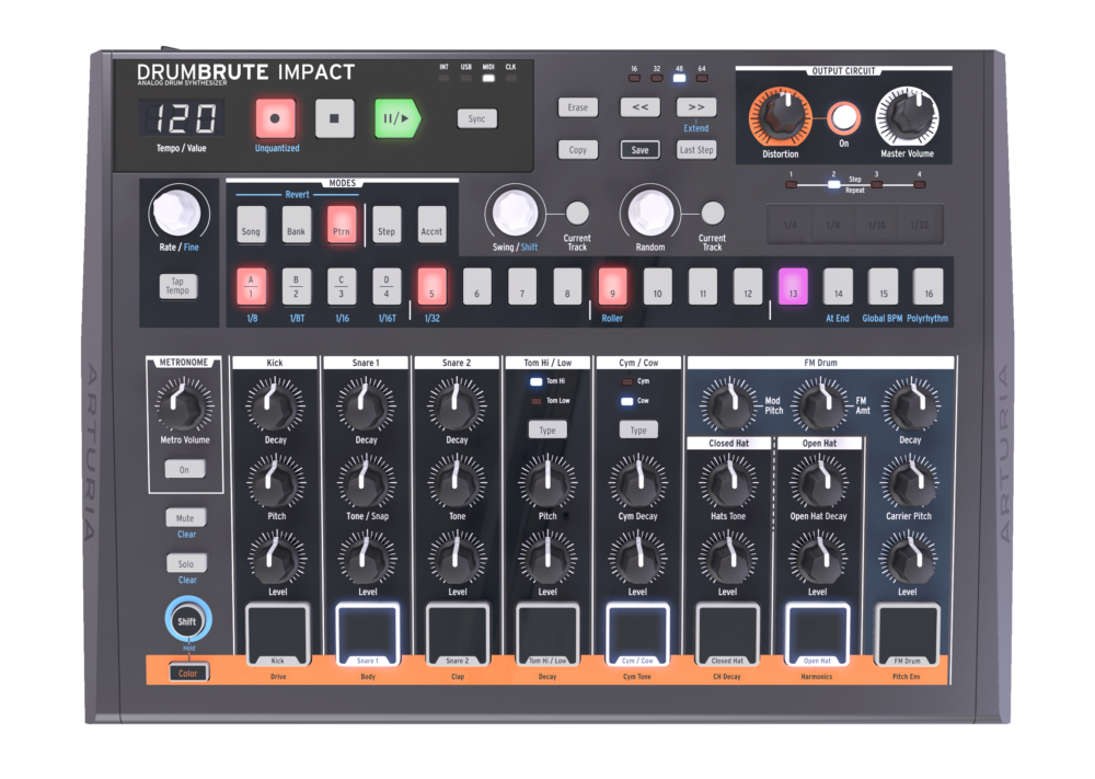 Arturia DrumBrute Impact Analog Drum Machine