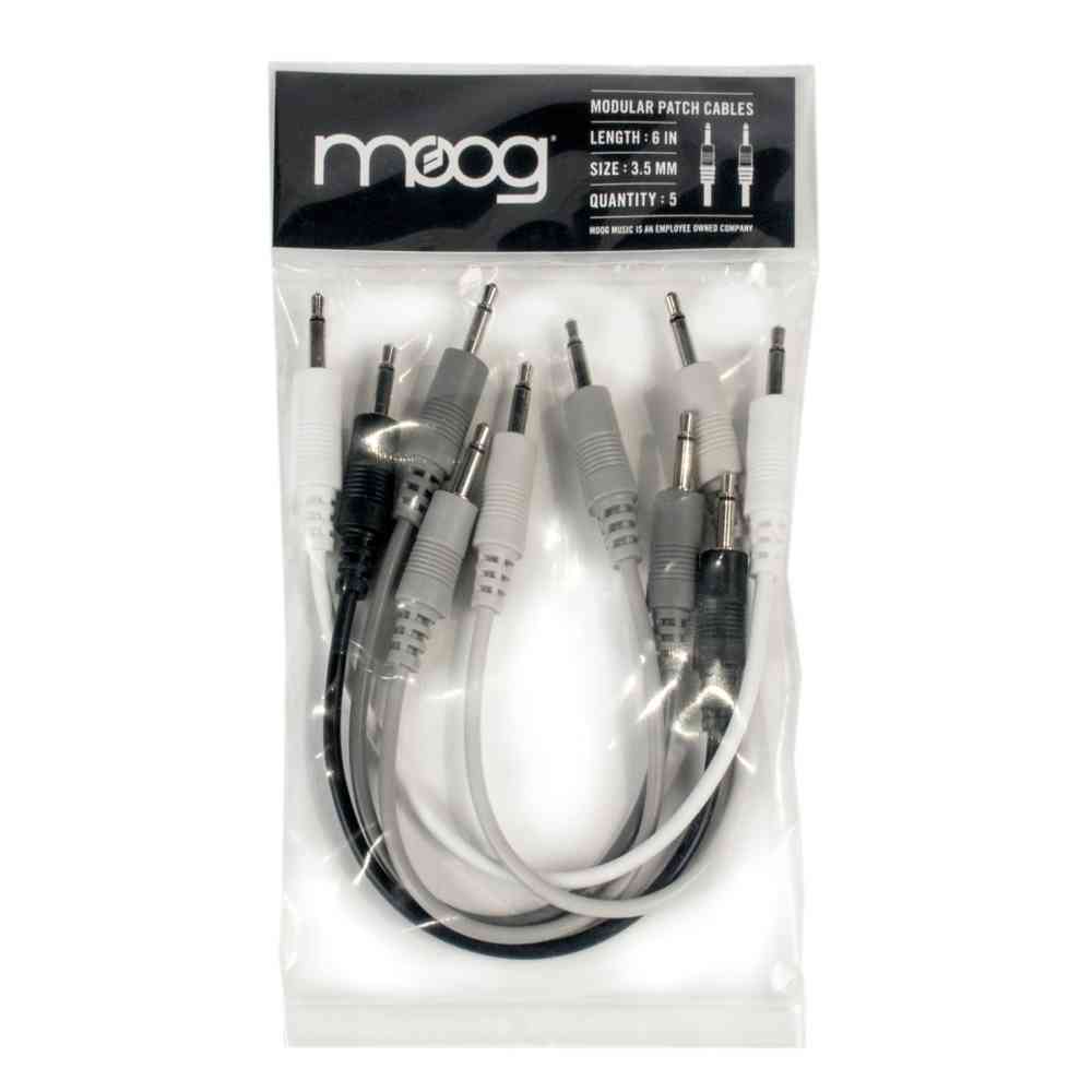 Moog Music Eurorack Modular Patch Cables (15cm – 5 Pack)