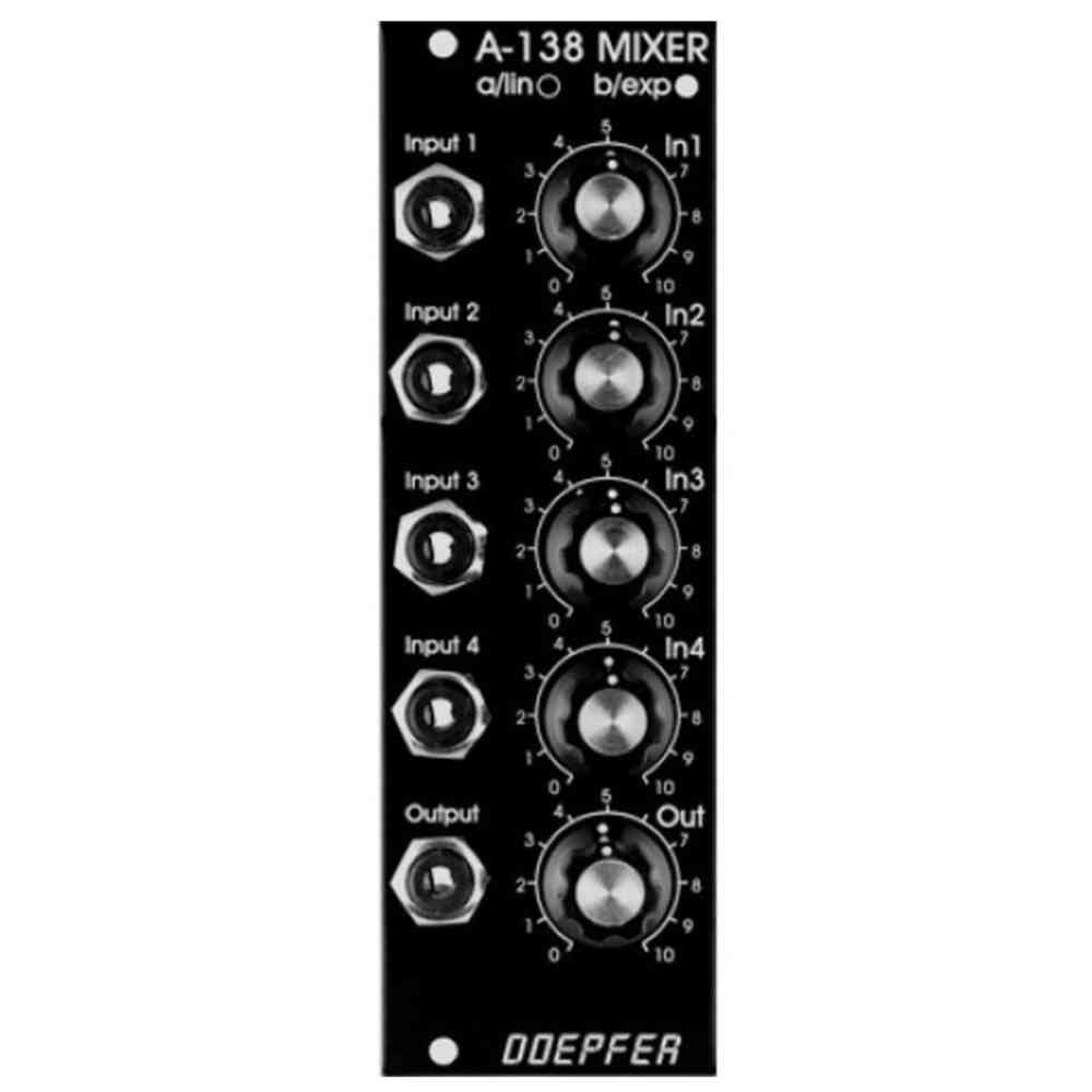 Doepfer A-138-BV Eurorack Mixer Module (Vintage Black)