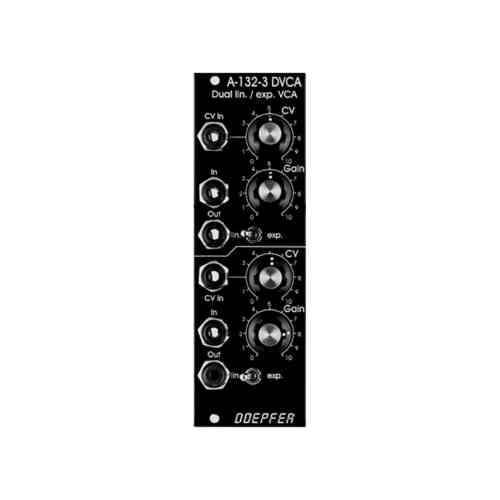 Doepfer A-132-3V Eurorack Dual VCA Module (Vintage Black)