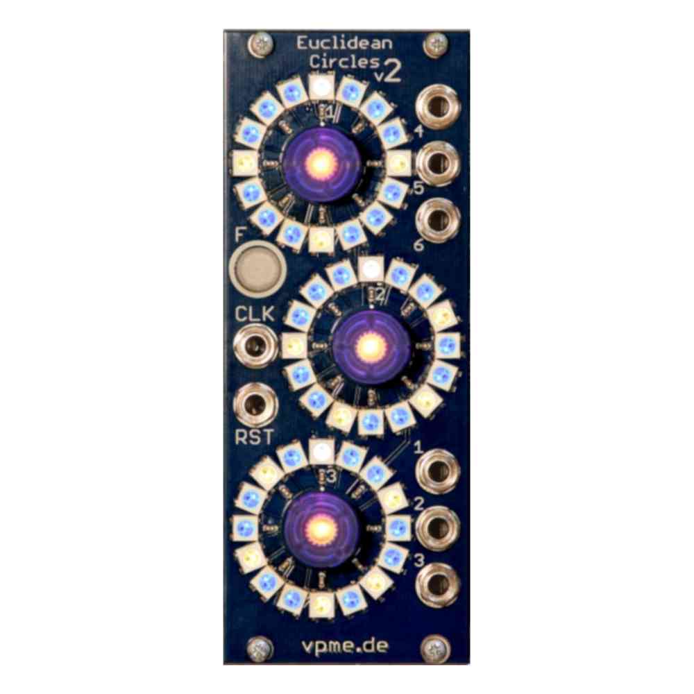 vpme.de Euclidean Circles v2 Eurorack Sequencer Module