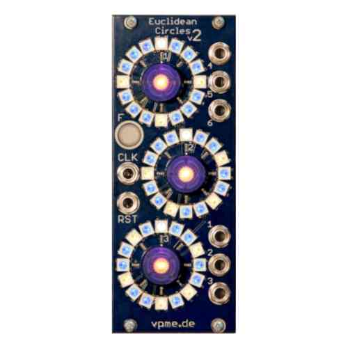 vpme.de Euclidean Circles v2 Eurorack Sequencer Module