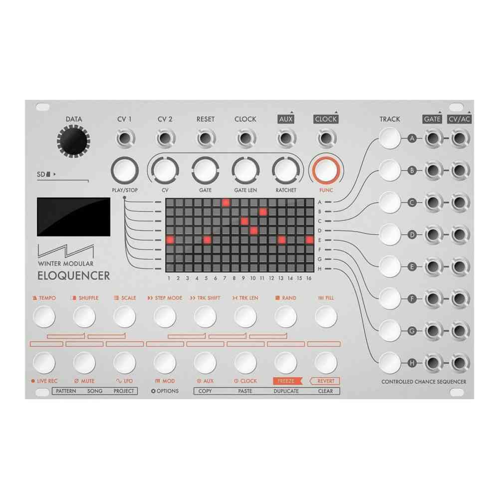 Winter Modular Eloquencer Eurorack Sequencer Module (Silver)