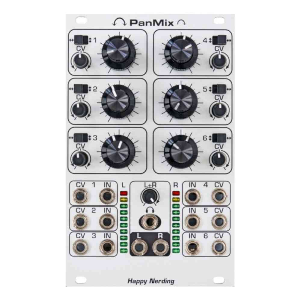 Happy Nerding PanMix Eurorack Stereo Audio Mixer Module (SIlver)