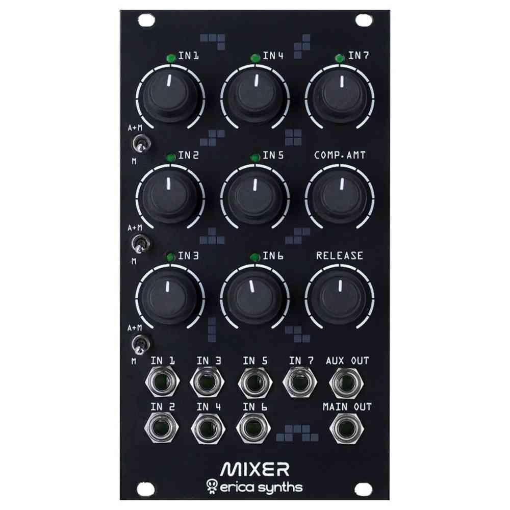 Erica Synths Drum Mixer Eurorack Module (Black)