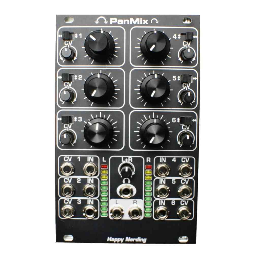 Happy Nerding PanMix Eurorack Stereo Audio Mixer Module (Black)